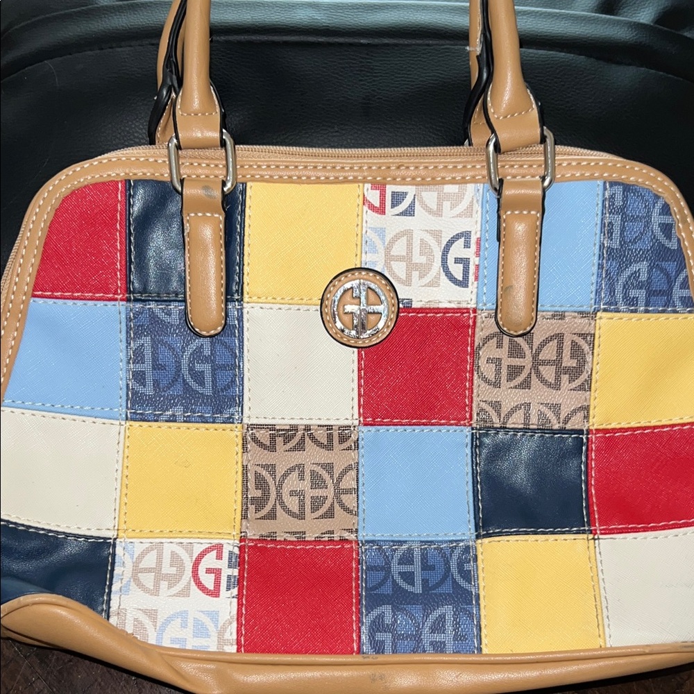 Giani Bernini Patchwork Multicolor Tote Bag - image 1